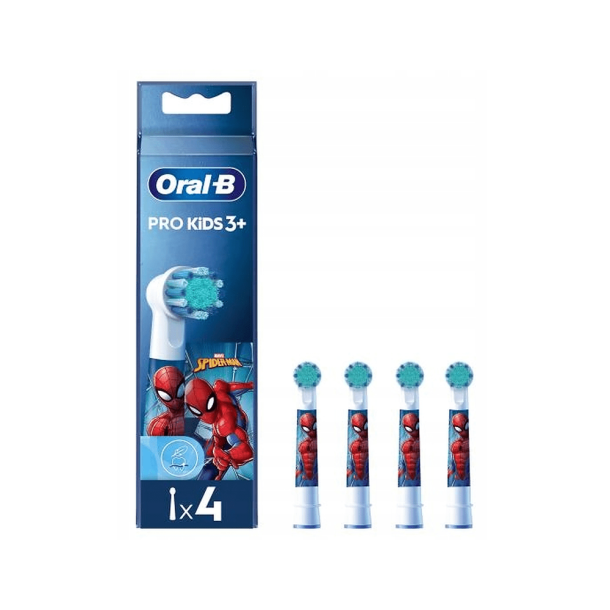 Oral-B Kids Spiderman Pro B�rstehoveder - 4 stk.