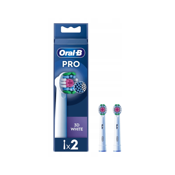 Oral-B 3D White Pro B�rstehoveder - 2 stk.