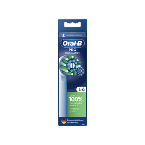 Oral-B Cross Action White Pro B�rstehoveder - 4 stk.