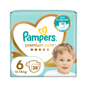 Pampers Premium Care Bleer - Value Pack, Str. 6, 38 stk.