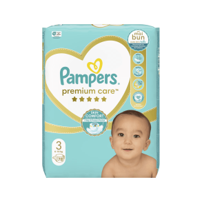 Pampers Premium Care Bleer - Jumbo Pack, Str. 3, 78 stk.
