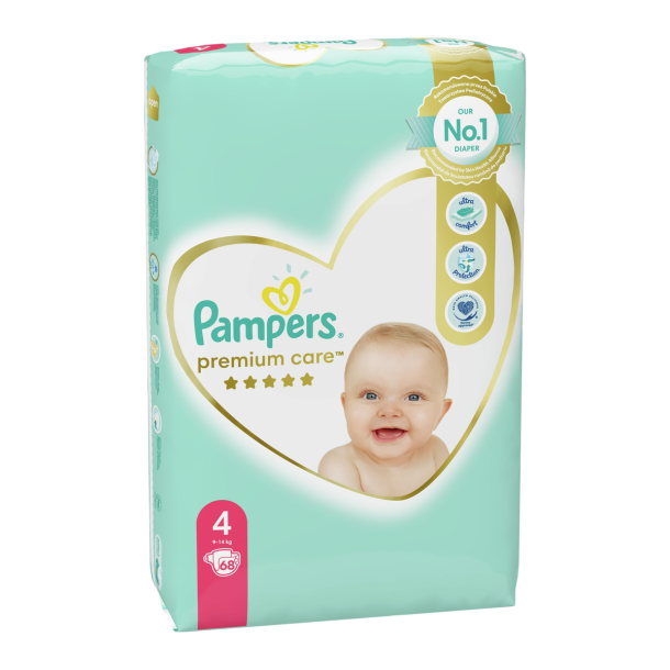 Pampers Premium Care Bleer - Jumbo Pack, Str. 4, 68 stk.