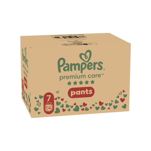 Pampers Premium Care Pants Buksebleer - Monthly Saving Box, Str. 7, 80 stk.