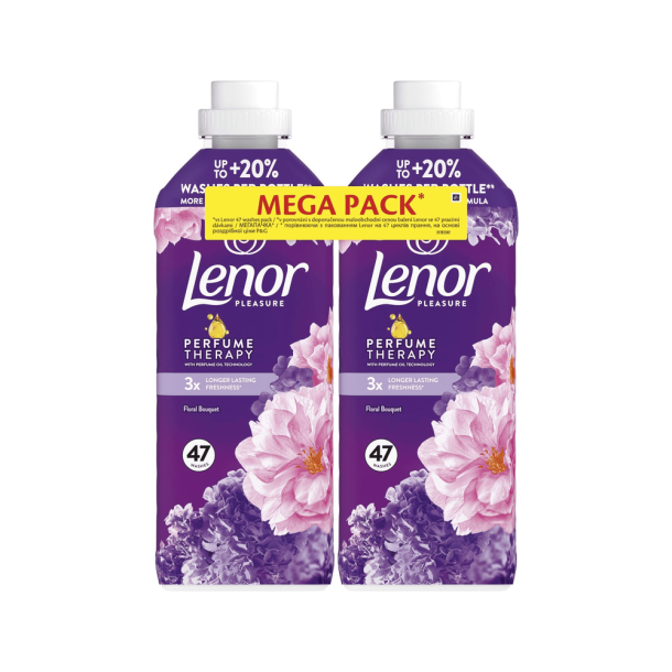 Lenor Floral Bouquet Skyllemiddel - 2 x 47 vaske, 2 x 987 ml