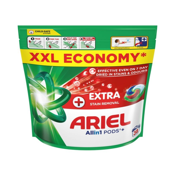 Ariel Extra Clean Vaskekapsler - 38 vaske