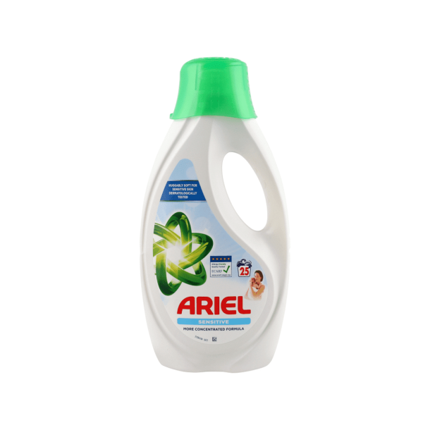 Ariel Sensitive Flydende vaskemiddel - 25 vaske, 1,125 l