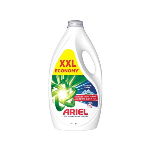 Ariel Mountain Spring Flydende vaskemiddel - 70 vaske, 3,15 l