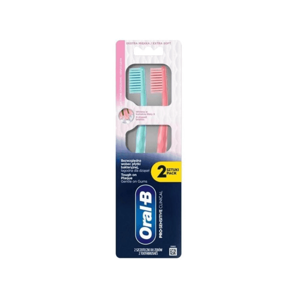 Oral-B Pro-Sensitive Clinical Gentle Clean ekstra bl�d Tandb�rste - 2 stk.
