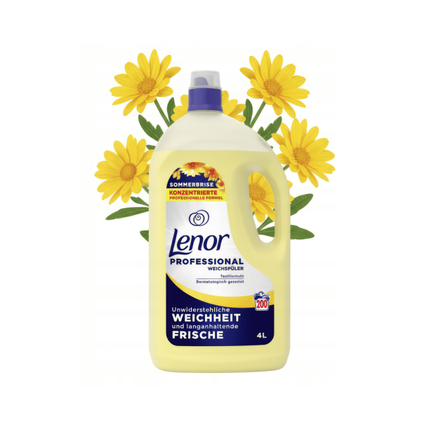 Lenor Professional Summer Breeze Skyllemiddel - 200 vaske, 4 l