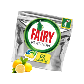 Fairy Platinum Lemon Opvasketabs - 62 stk.