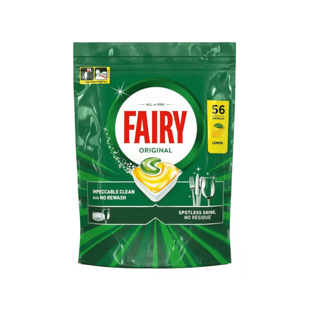 Fairy All in One Lemon Opvasketabs - 56 stk.