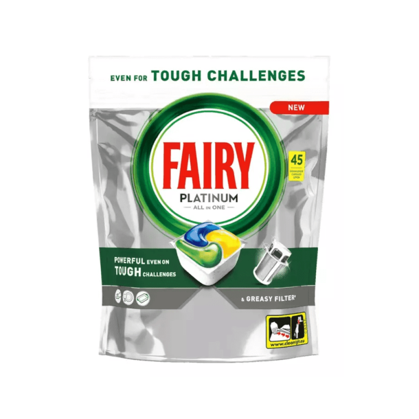 Fairy Platinum Lemon Opvasketabs - 45 stk.