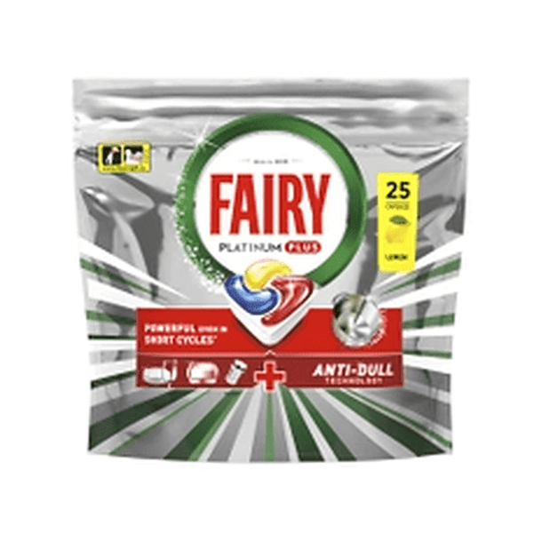 Fairy Platinum+ Lemon Opvasketabs - 25 stk.