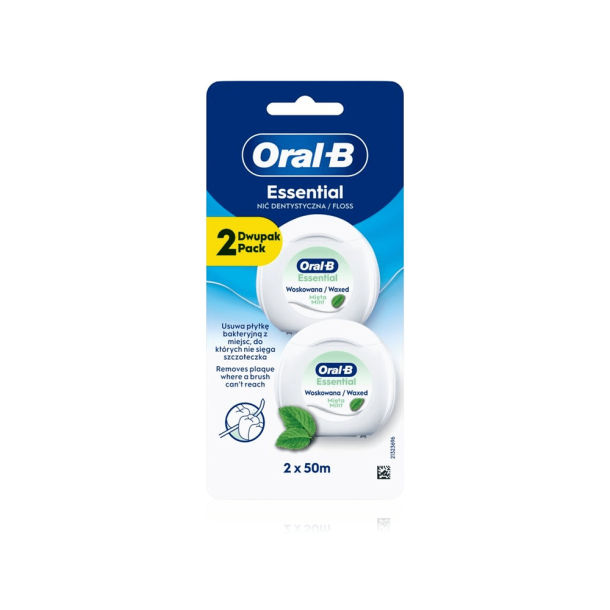 Oral-B Essential vokset mint Tandtr�d - 2 x 50 m