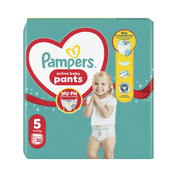 Pampers Pants Buksebleer - Value Pack, Str. 5, 32 stk.