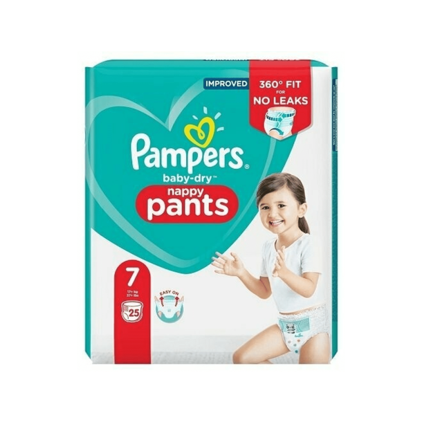 Pampers Pants Buksebleer - Value Pack, Str. 7, 25 stk.