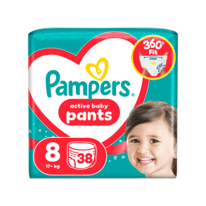 Pampers Pants Buksebleer - Giant Pack, Str. 8, 38 stk.