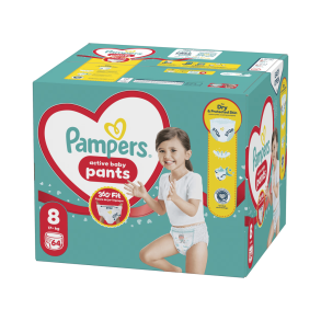 Pampers Pants Buksebleer - Mega Pack, Str. 8, 64 stk.