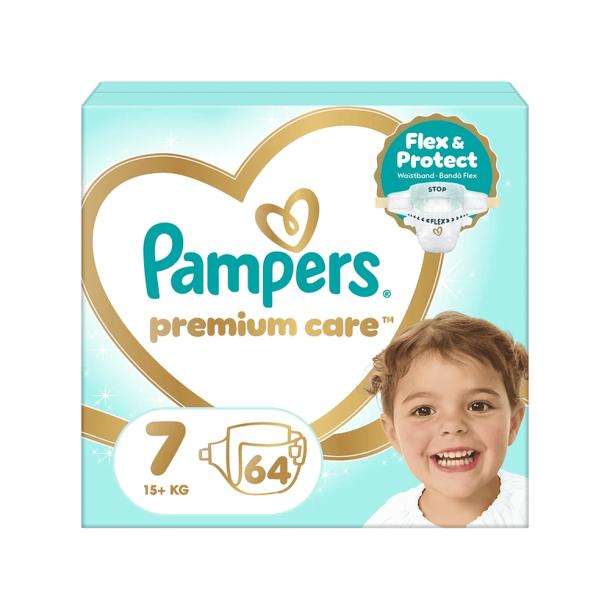 Pampers Premium Care Bleer - Mega Box, Str. 7, 64 stk.