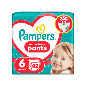 Pampers Pants Buksebleer - Jumbo Pack, Str. 6, 42 stk.