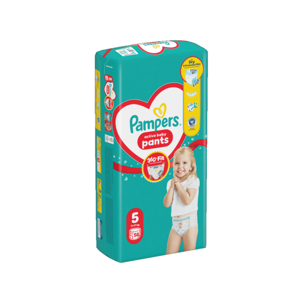 Pampers Pants Buksebleer - Giant Pack, Str. 5, 58 stk.