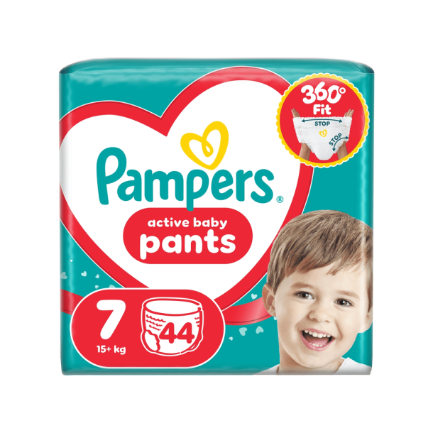 Pampers Pants Buksebleer - Giant Pack, Str. 7, 44 stk.