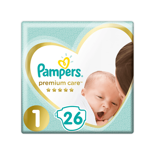 Pampers Premium Care Bleer - Small Pack, Str. 1, 26 stk.
