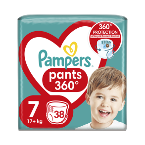 Pampers Pants Buksebleer - Jumbo Pack, Str. 7, 38 stk.