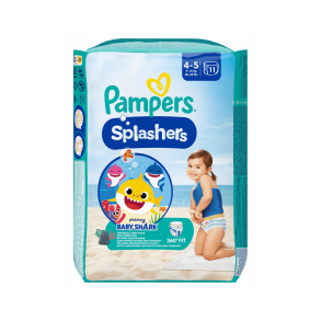Pampers Pants Splashers Buksebleer - Str. 4, 9 - 15 kg, 11 stk.