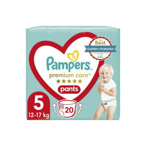 Pampers Premium Care Pants Buksebleer - Carry Pack, Str. 5, 20 stk.