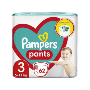 Pampers Pants Buksebleer - Jumbo Pack, Str. 3, 62 stk.