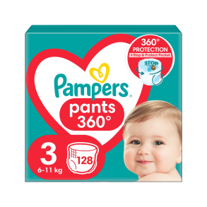 Pampers Pants Buksebleer - Mega Pack, Str. 3, 128 stk.