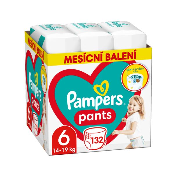 Pampers Pants Buksebleer - Monthly Pack Str. 6,132 stk.