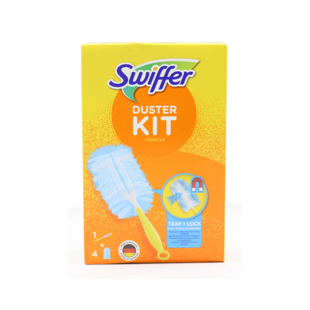 Swiffer Duster Starts&aelig;t med minih&aring;ndtag + 4 st&oslash;vklude