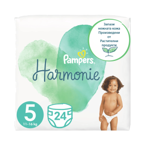 Pampers Harmonie Bleer - Value Pack, Str. 5, 24 stk.