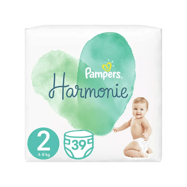 Pampers Harmonie Bleer - Value Pack, Str. 2, 39 stk.