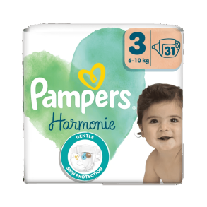 Pampers Harmonie Bleer - Value Pack, Str. 3, 31 stk.