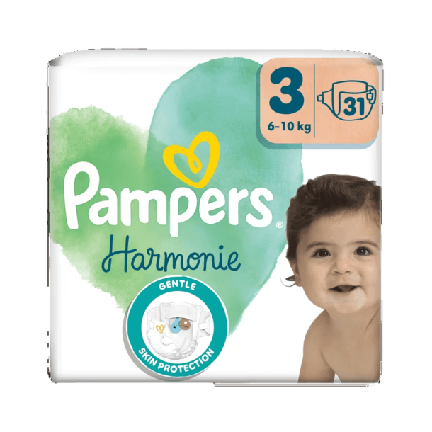 Pampers Harmonie Bleer - Value Pack, Str. 3, 31 stk.
