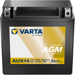 VARTA Dynamic AUX hj&auml;lpbatteri 12 V 13 Ah/200 A 150 &times; 87 &times; 146 mm