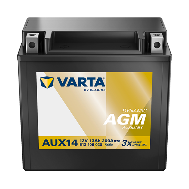 VARTA Dynamic AUX hj&auml;lpbatteri 12 V 13 Ah/200 A 150 &times; 87 &times; 146 mm