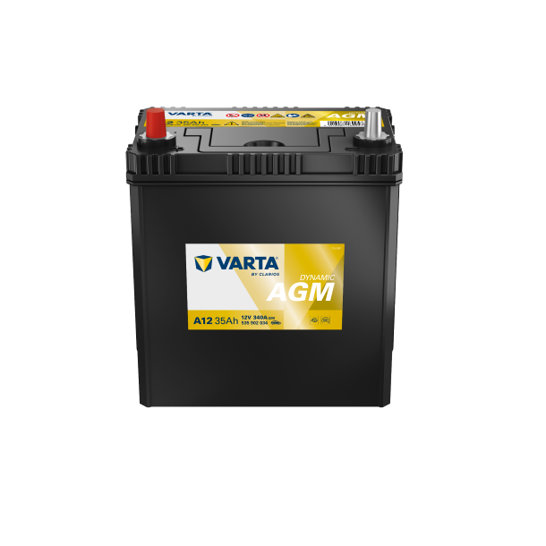 VARTA Dynamic AGM startbatteri 12 V 35 Ah/340 A L+ 196 &times; 126 &times; 223 mm