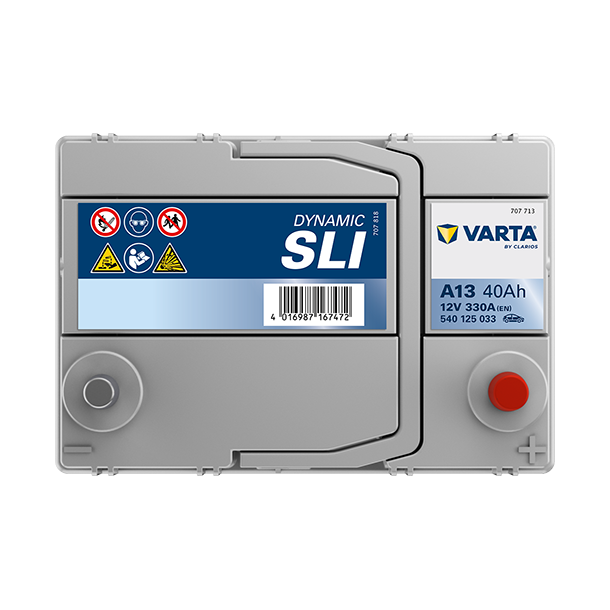 VARTA Dynamic SLI startbatteri 12 V 40 Ah/330 A L- 187 &times; 127 &times; 227 mm