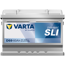 VARTA Dynamic SLI startbatteri 12 V 60 Ah/540 A L- 242 &times; 175 &times; 175 mm