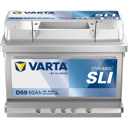 VARTA Dynamic SLI startbatteri 12 V 60 Ah/540 A L- 242 &times; 175 &times; 175 mm