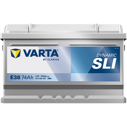 VARTA Dynamic SLI startbatteri 12 V 74 Ah/750 A L- 278 &times; 175 &times; 175 mm