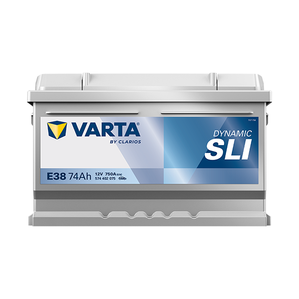 VARTA Dynamic SLI startbatteri 12 V 74 Ah/750 A L- 278 &times; 175 &times; 175 mm