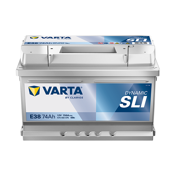 VARTA Dynamic SLI startbatteri 12 V 74 Ah/750 A L- 278 &times; 175 &times; 175 mm