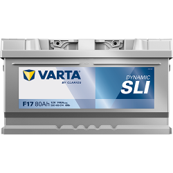 VARTA Dynamic SLI startbatteri 12 V 80 Ah/740 A L- 315 &times; 175 &times; 175 mm