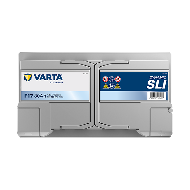 VARTA Dynamic SLI startbatteri 12 V 80 Ah/740 A L- 315 &times; 175 &times; 175 mm