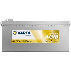 VARTA ProMotive AGM lastbilsbatteri 12 V 210 Ah/1200 A 518 &times; 276 &times; 242 mm